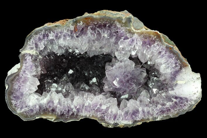 Wide, Purple Amethyst Geode - Uruguay #123776